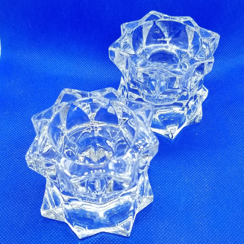 Mikasa Sparkling  Star Candle Holders - Picture 5 of 6